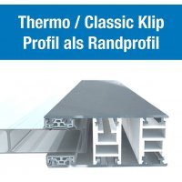 MENDIGER Profil - Thermo/ Classic - Klip Profil - Randprofil - Thermo / Classic Profil SET