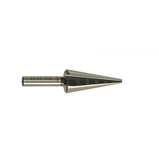 Montagezubehör  - Kegelbohrer HSS - 2 Schneiden - 3 bis 14mm - Einschalige Lichtplatten - Montagezubehör