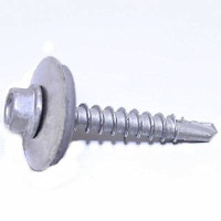 Edelstahlschrauben A2 - Sechskant - 6,0 X 38mm - E19 - farbig  - 100 Stück - Befestigungselemenete