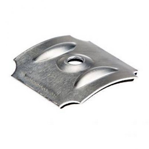 Kalotten - Typ W48 - Sinus 177/51 - 100 Stück - Aluminium pressblank - Einschalige Lichtplatten - Montagezubehör