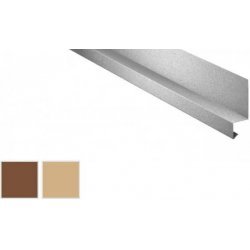 Sockelleiste - Stahl - 2000 x 50 x 25 x 20mm - 100° - 0,50mm Stärke - 35µm Strukturpolyester - Holzoptik