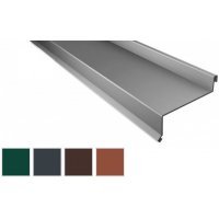 Sohlbank - Stahl - 2000 x 50 x 115 x 40mm - 100° - 0,50mm Stärke - 60µm TTHD - Sohlbank