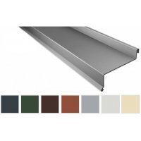 Sohlbank - Stahl - 2000 x 50 x 115 x 40mm - 100° - 0,63mm Stärke - 25µm Polyester - Sohlbank