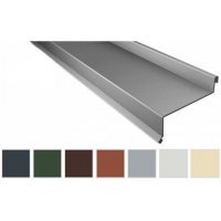 Sohlbank - Stahl - 2000 x 50 x 115 x 40mm - 100° - 0,75mm Stärke - 25µm Polyester - Sohlbank