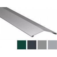 Firstblech flach - Aluminium - 2000 x 198 x 198mm - 0,70mm Stärke - 25 µm Polyester - Firstblech