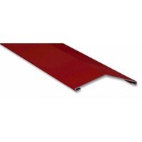 Firstblech flach - Stahl -  2000 x 145 x 145mm - 0,50mm Stärke - 25 µm Polyester - Firstblech
