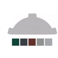 Firstblechendstück - Aluminium - 0,70mm Stärke - 25 µm Polyester - Firstblech
