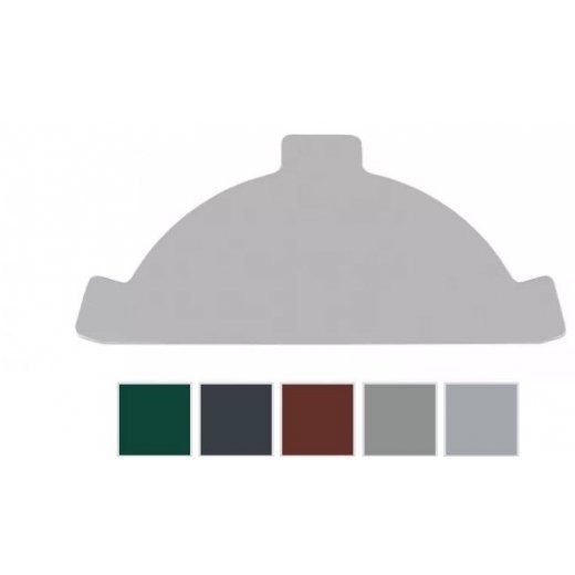 Firstblechendstück - Aluminium - 0,70mm Stärke - 25 µm Polyester - Firstblech