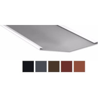 Kehlblech - Stahl - 2000 x 490 x  490mm - 150° - 0,50mm Stärke - 35 µm Mattpolyester - Kehlblech