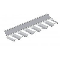 Montagezubehör - PC Wandanschluss - Trapez 76/18 - 1260x150x150mm - glasklar / transparent - Zubehör - PC Formteile