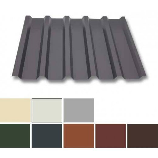 Material Stahl Wellblech Farbe Kupferbraun Dachblech St/ärke 0,40 mm Beschichtung 25 /µm Profilblech Profil PS18//1064CRA