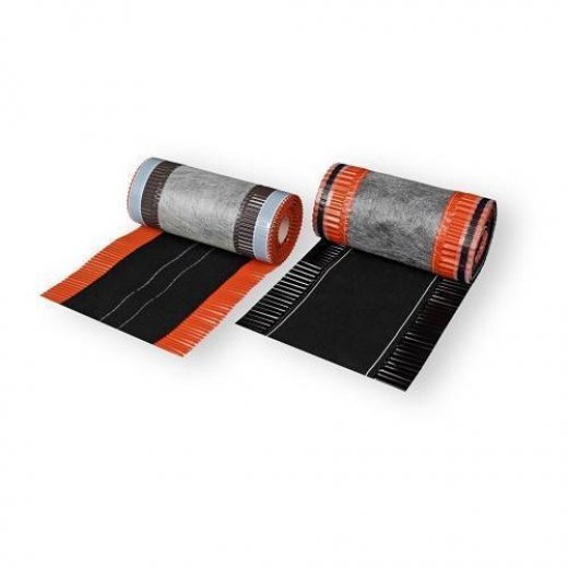Lüftungsrollfirst - Rolle 5m - Breite 320mm - Formteile aus Kunststoff