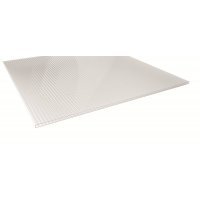 PC Dreifachstegplatte - Struktur glatt - 1200mm breite - 16mm Stärke - glasklar / transparent - Stegdreifachplatte VLF-SDP16PC