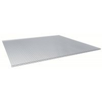 PC Dreifachstegplatte - X-Struktur - 980mm breite - 16mm Stärke - glasklar / transparent - Stegdreifachplatte VLF-SDP16-PCX - glasklar / transparent