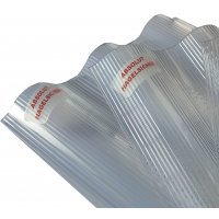 PC Lichtplatte - Struktur Rille - Sinus 76/18 - Stärke 1,4mm - glasklar / transparent - PC Lichtplatten