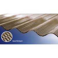 ACRYL Lichtplatte - Struktur Wabe - Sinus 76/18 - Stärke 3,0mm - bronze / braun - bronze / braun